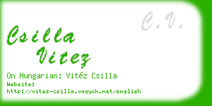 csilla vitez business card